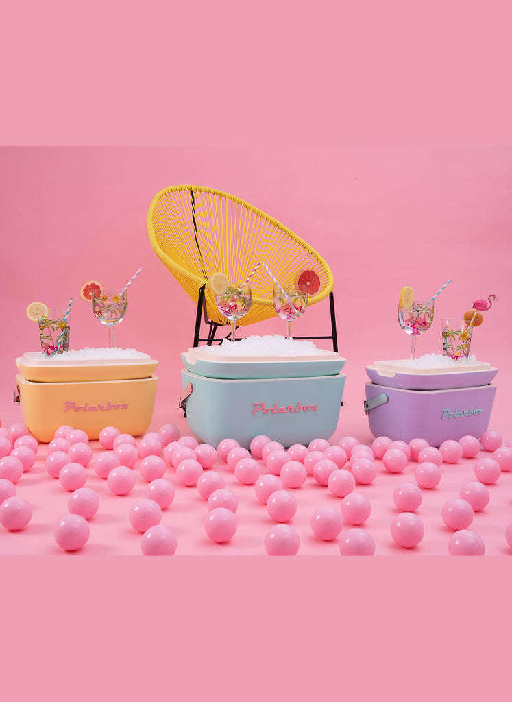 Cyan – Baby Rose Pop Retro Ice Box Cooler