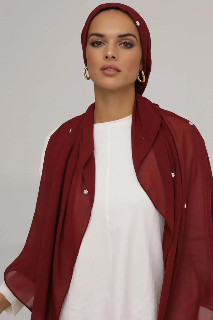 Maroon Red Pearl Tarha