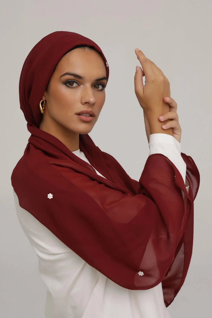 Maroon Red Pearl Tarha