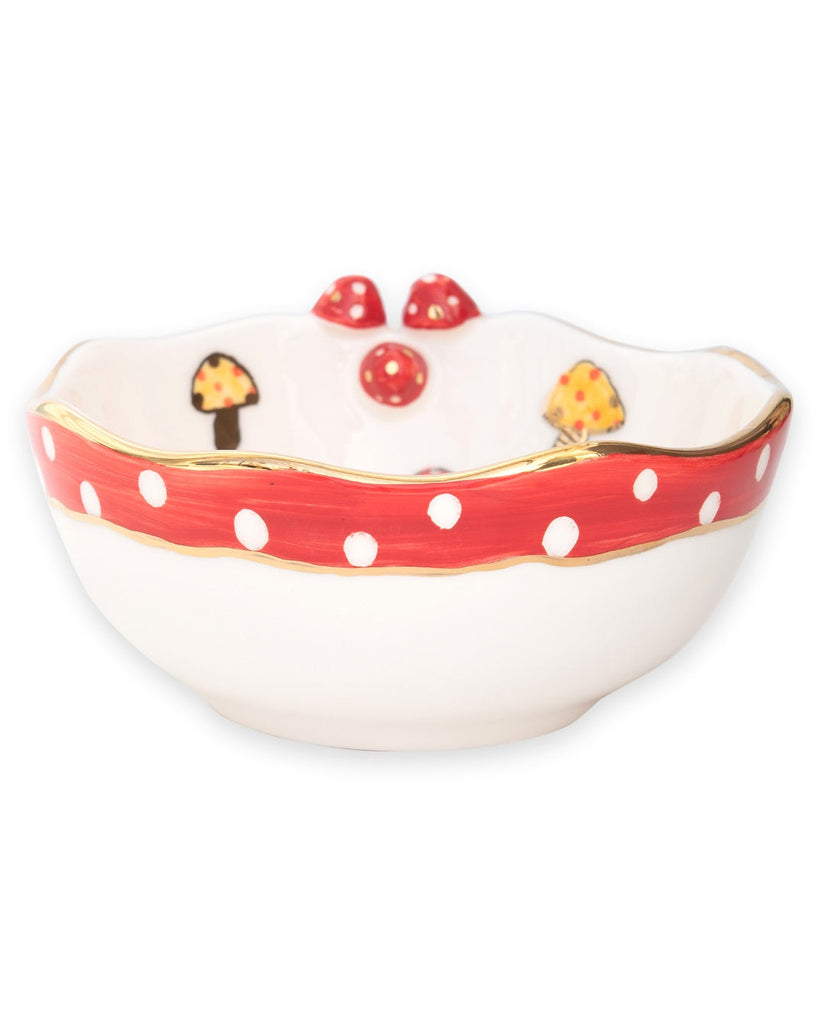 “Happiness“ Mushroom Ceramic Bowl