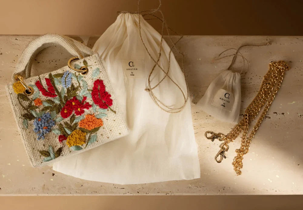 White Garden Mini Bag