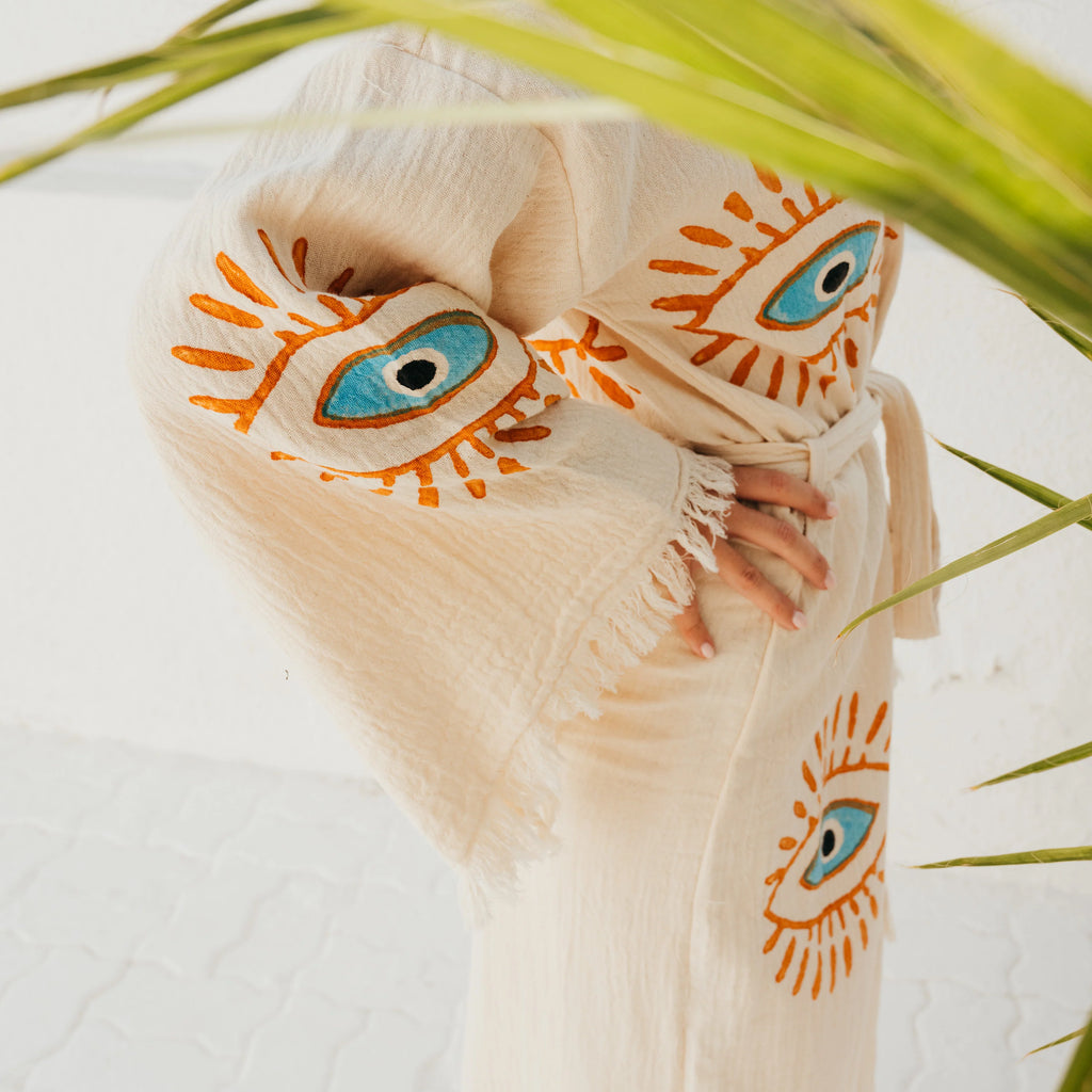 Guardian Evil Eye Beach Towel