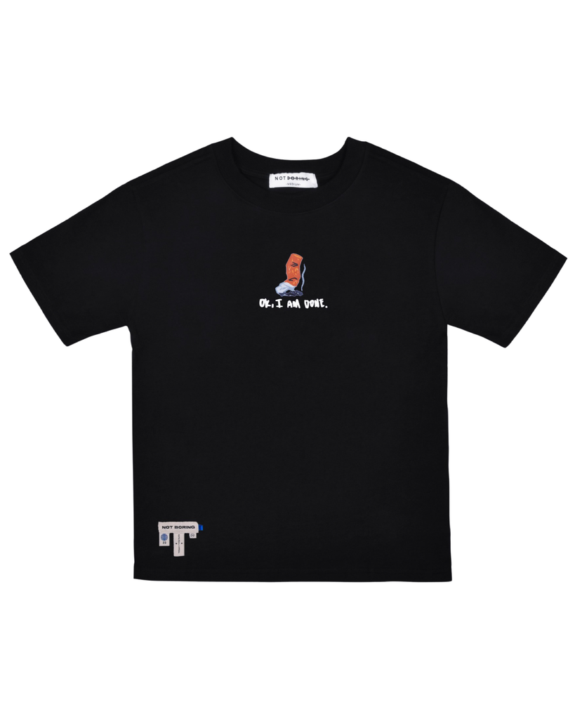 Part-time Penguin Black T-shirt
