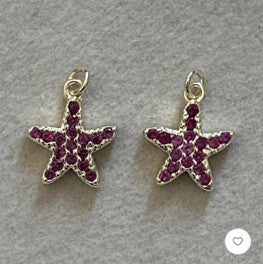 Purple Starfish Charm