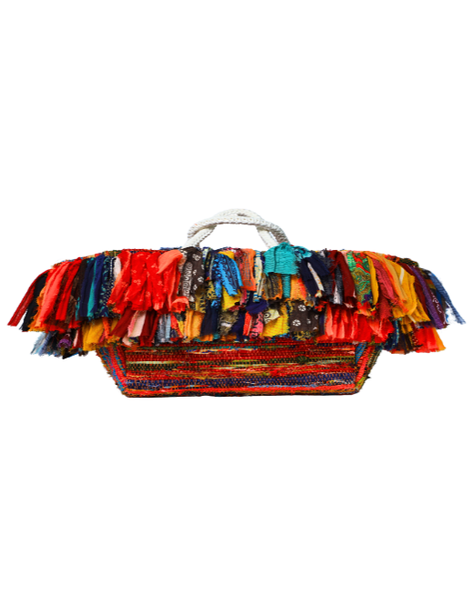 Fringe Large Basket Bag