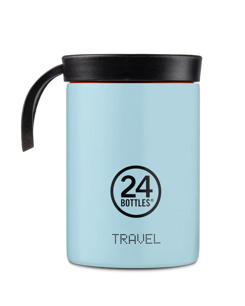 Powder Blue Stainless Steel Snack Pot - 350 ml