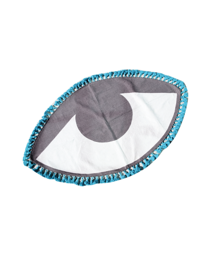 Blue Eye Cotton Rug | Wall Décor