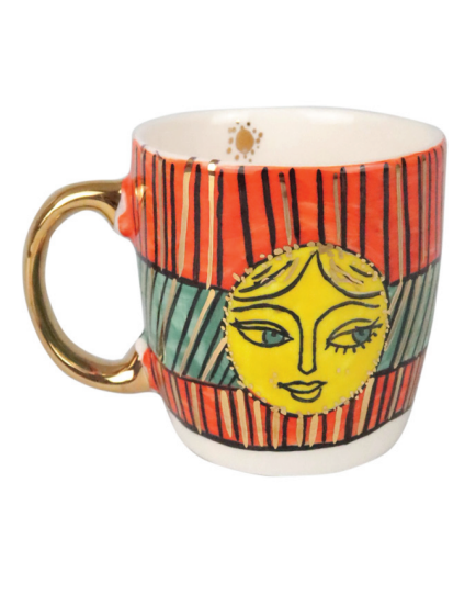 Pretty Lady Sun Ceramic Mug