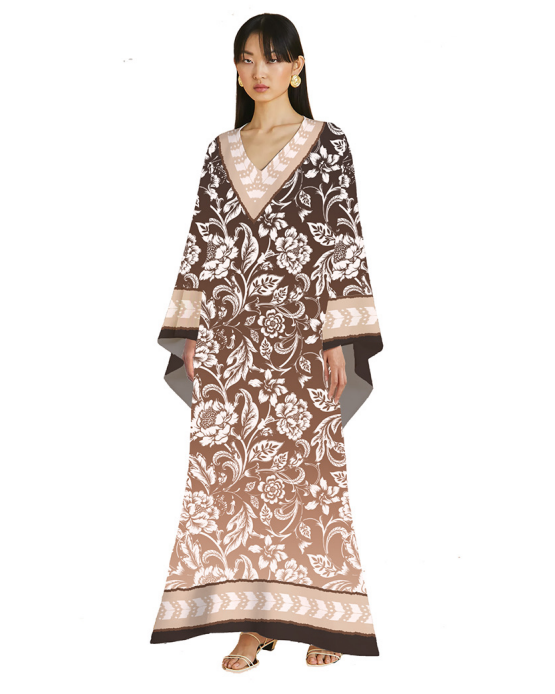 Brown Darby Dress Kaftan