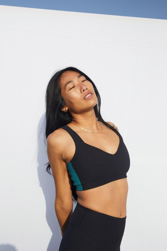 Black Thermal Slope Sports Bra
