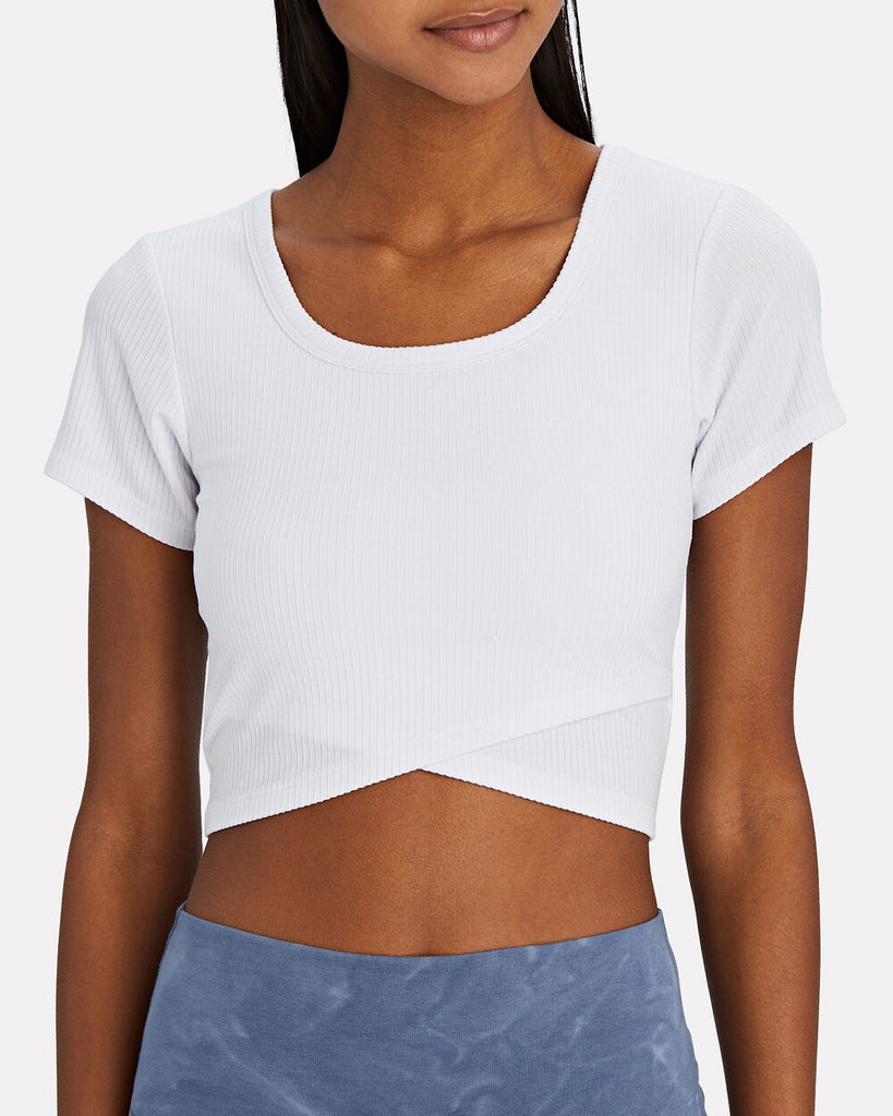 White Joy Baby Tee