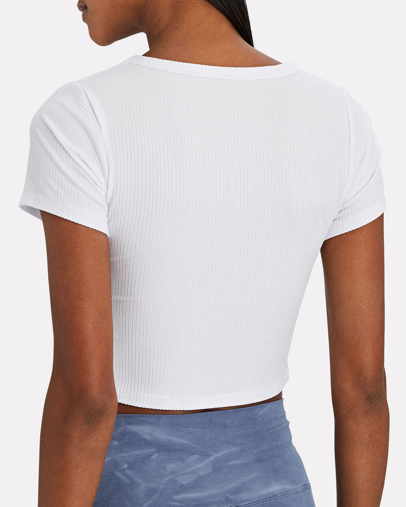 White Joy Baby Tee