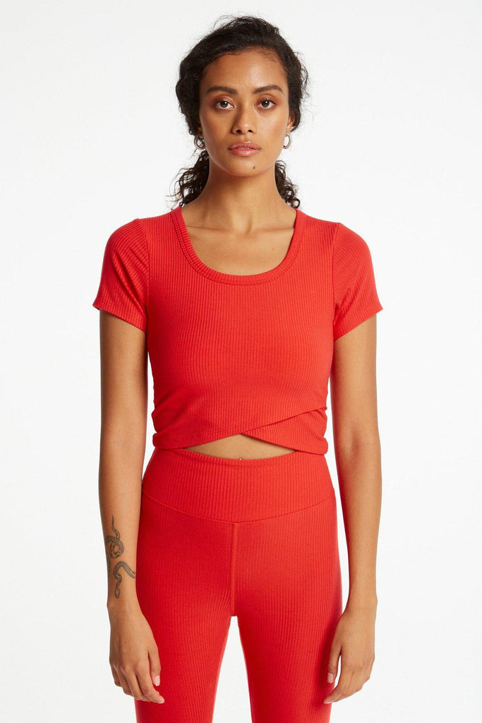 Red Joy Baby Tee
