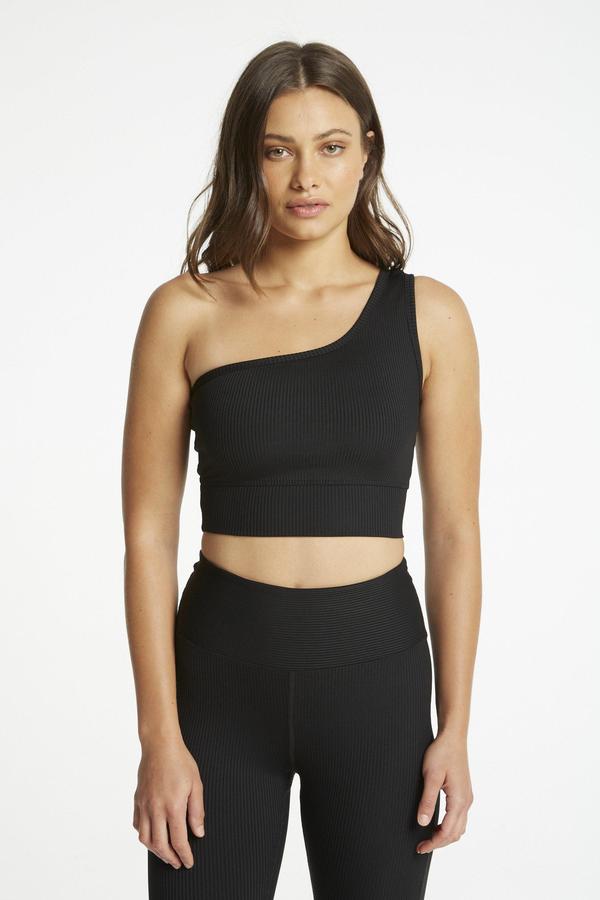 Black Ribbed 54 Bra