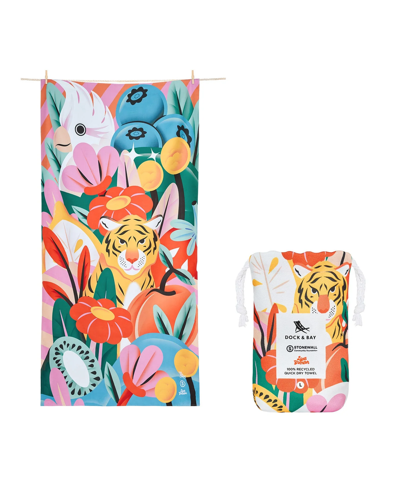 Large Quick Dry Towel - Tropic Like It's Hot