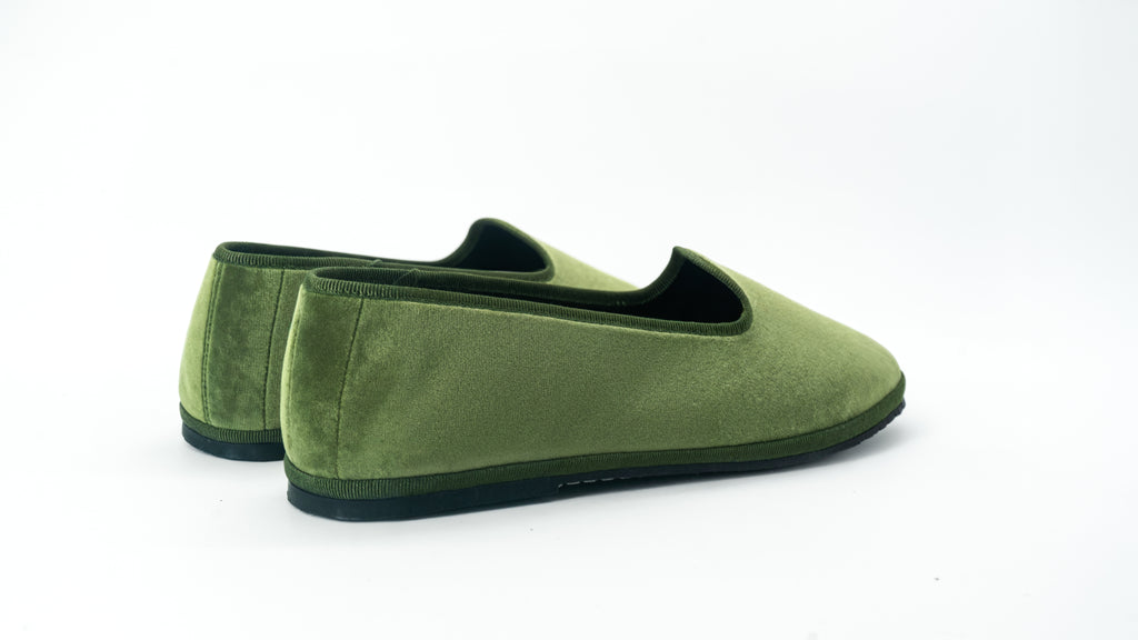 Olive Friulana Velvet Loafer