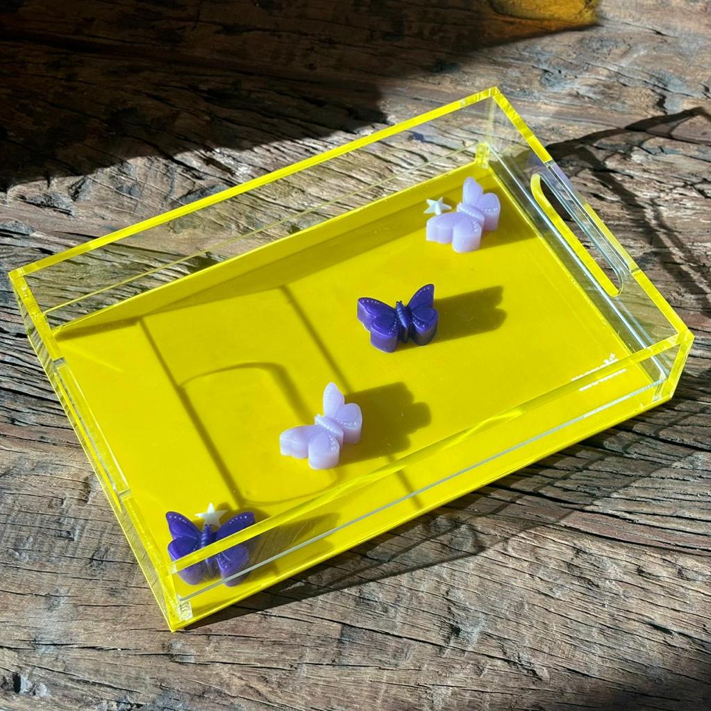 Sunset Butterfly Scape Serving Tray