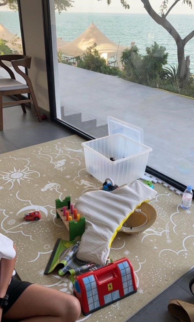 Moon Monkey Puzzle Play Mat - Sand