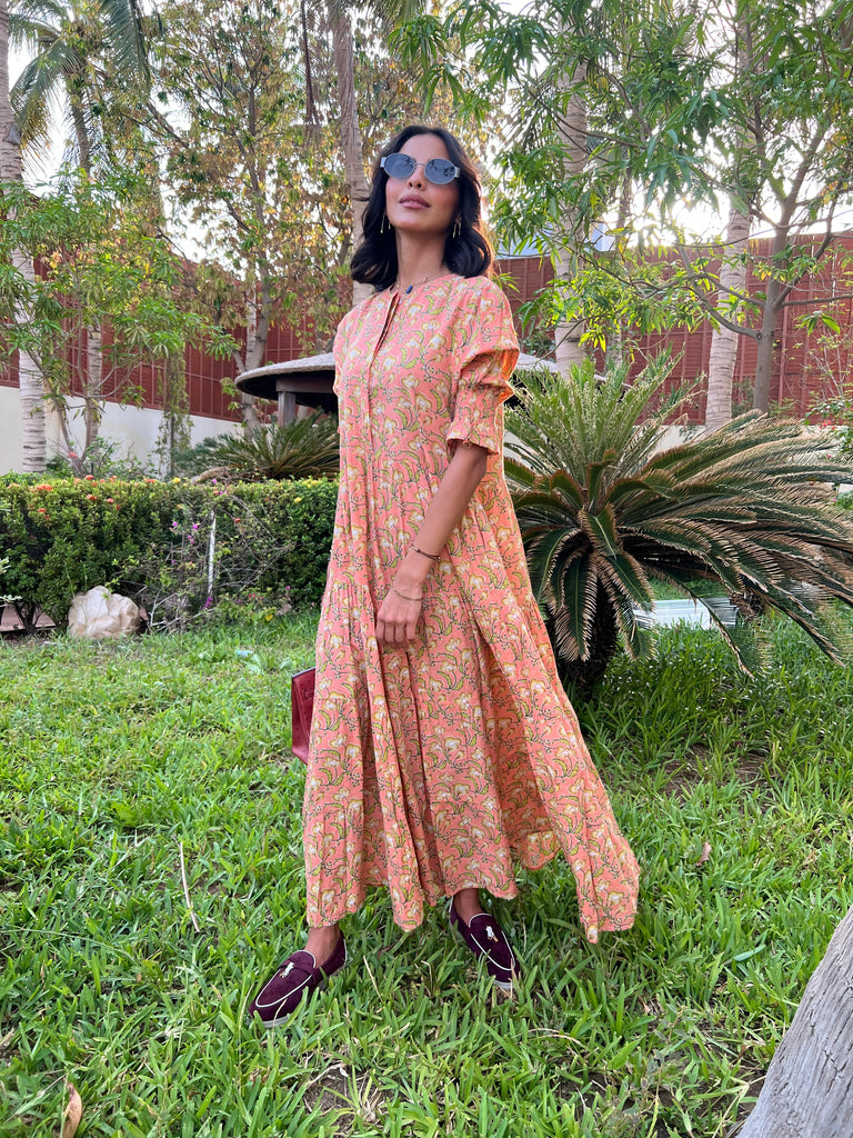 Floral Tiered Maxi Dress