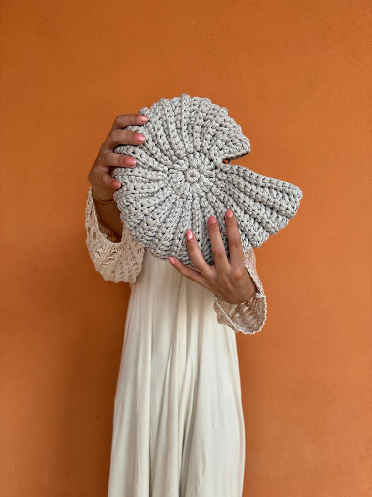 White Shell Twist Mini Bag