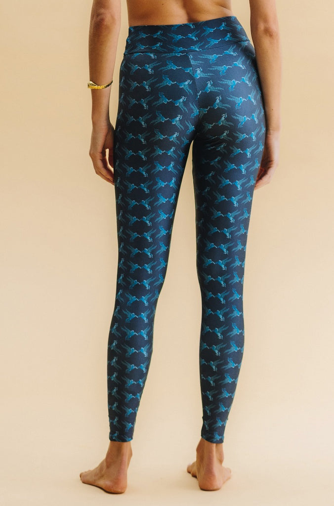 Blue Wild Horse Athleisure Set