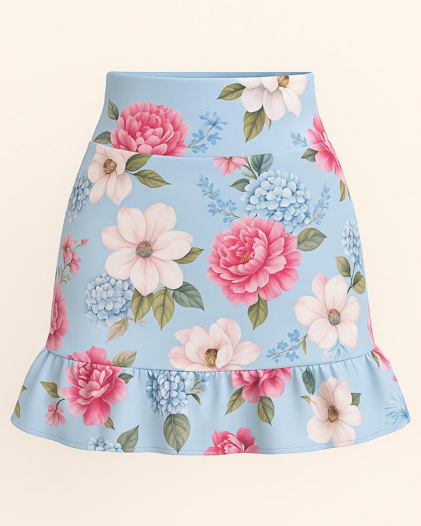 The Fiorella Blue One-Piece Swimsuit Set