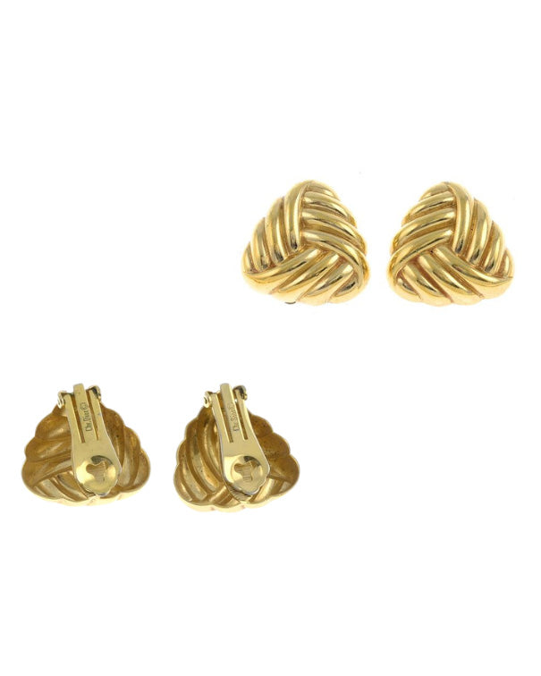 Vintage Dior Gold Knot Earrings