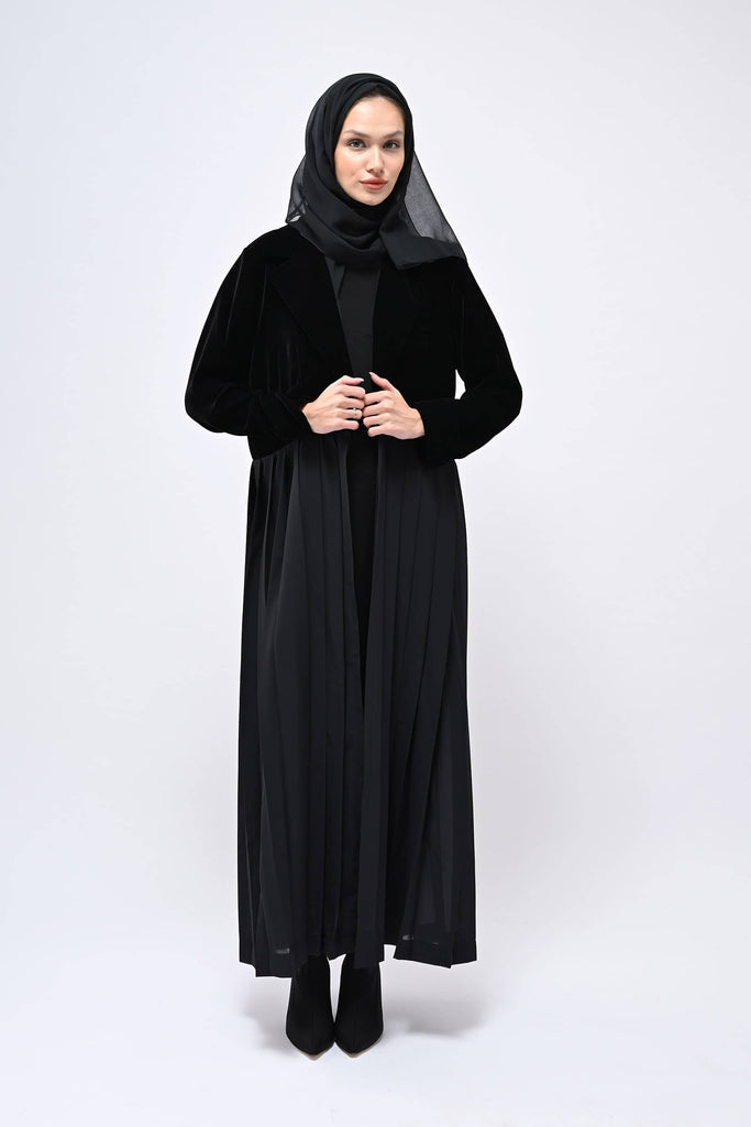 Al-Nada Black Winter Abaya