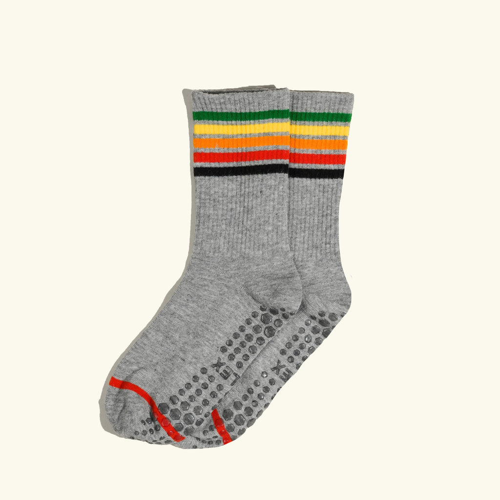 Grey Striped Socks