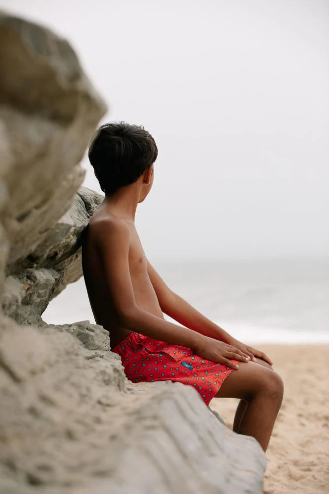 Najil Fish Pattern Boys' Swim Shorts