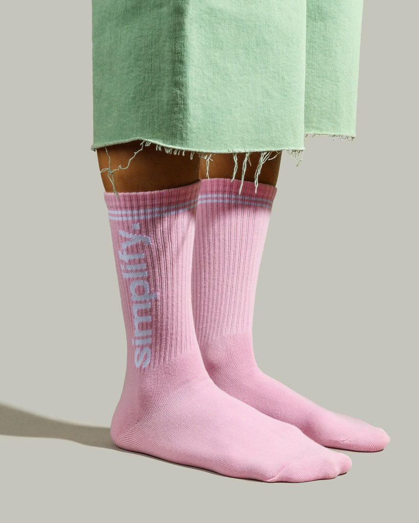 Pink Simplify Socks