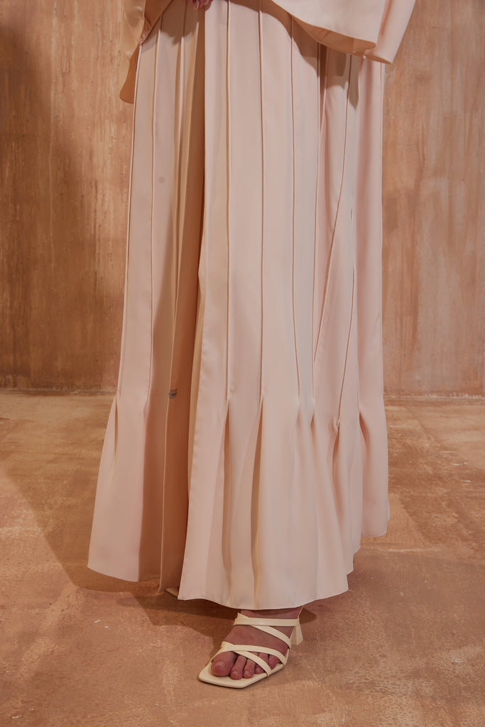 Light Pink Stitched Abaya