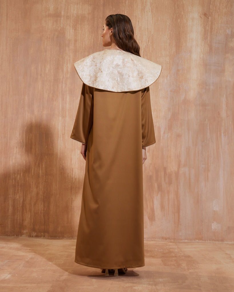 Brown Wrap Around Abaya