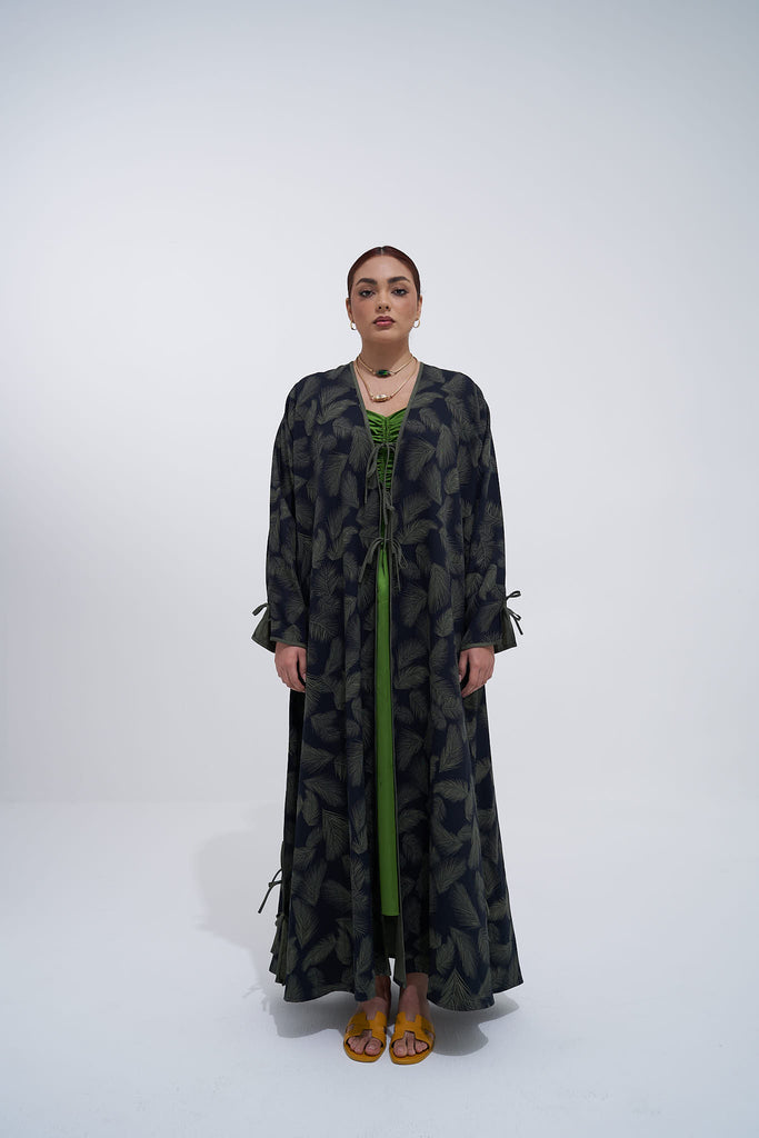 Green Layyan Abaya