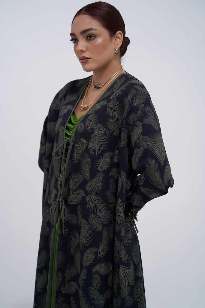 Green Layyan Abaya