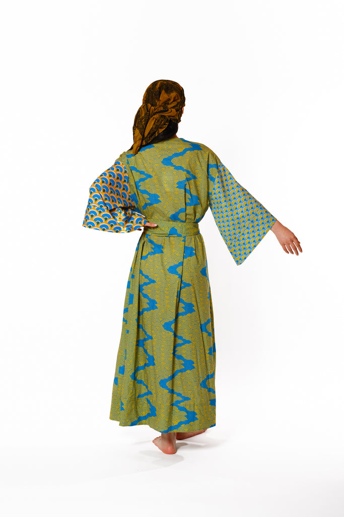 Kobe Waves Cotton Kimono