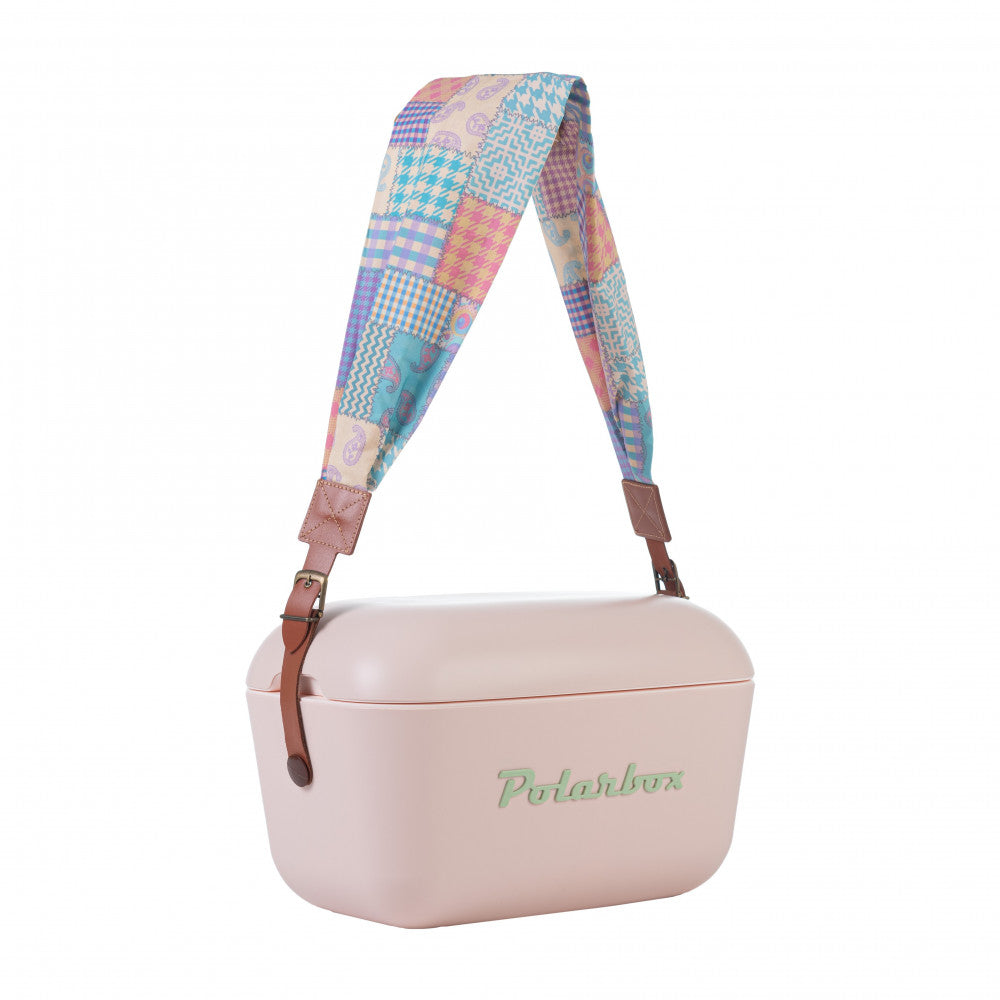 Polarbox Prinkstyle Strap - Patchwork with Brown Leather Straps