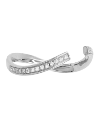 Infinity Cropped Band with Pave
