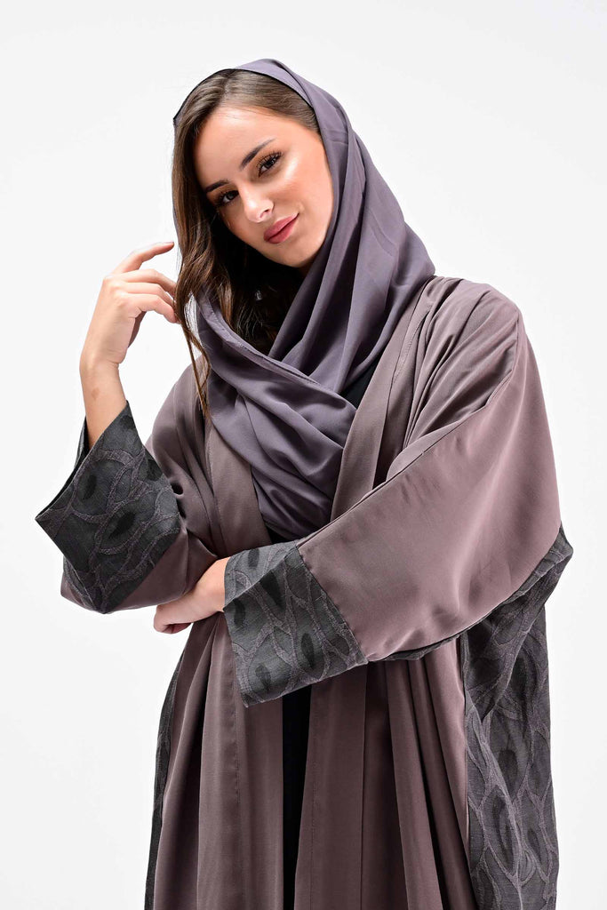 Suaad Brown Linen Abaya