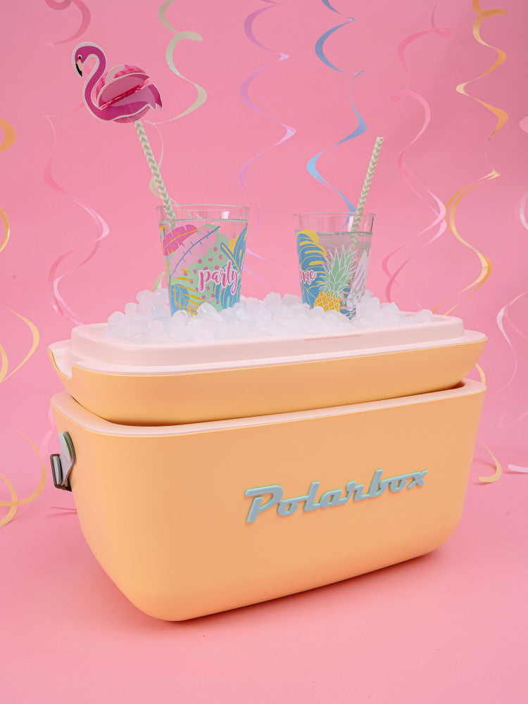 Yellow – Cyan Pop Retro Ice Box Cooler