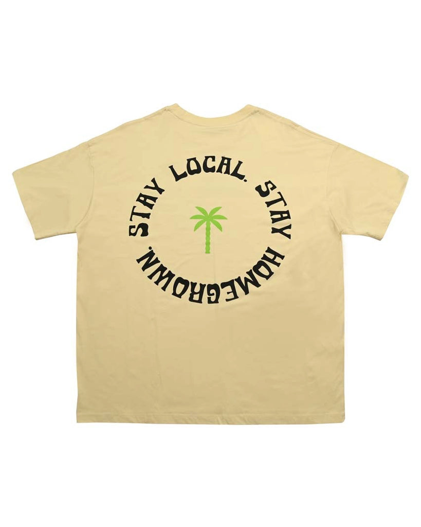 Beige Stay Local Tee