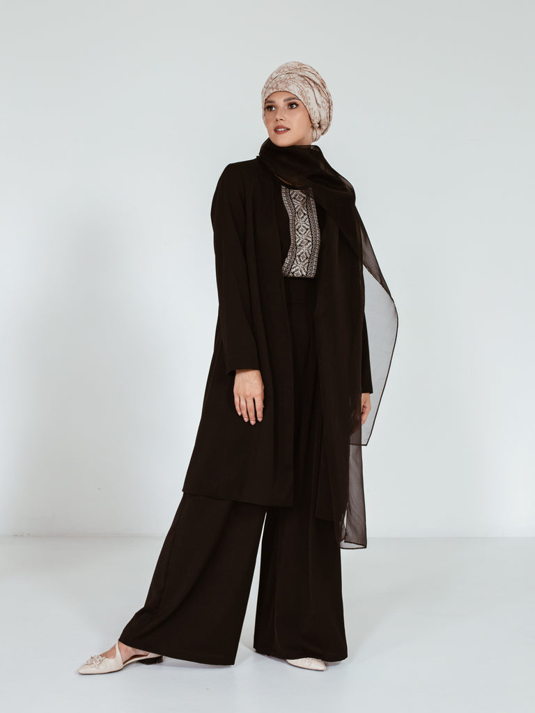 Black Long Kaftan