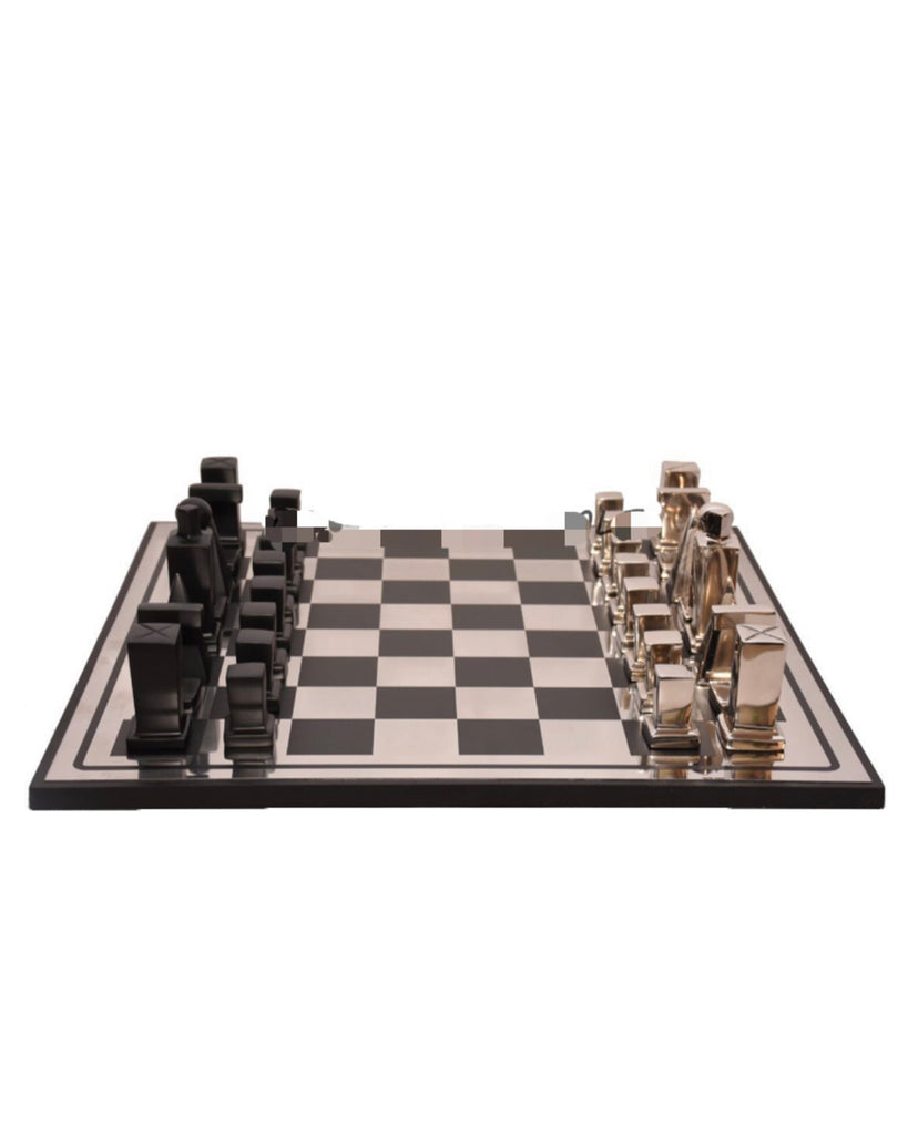 Black & Silver Chess Board