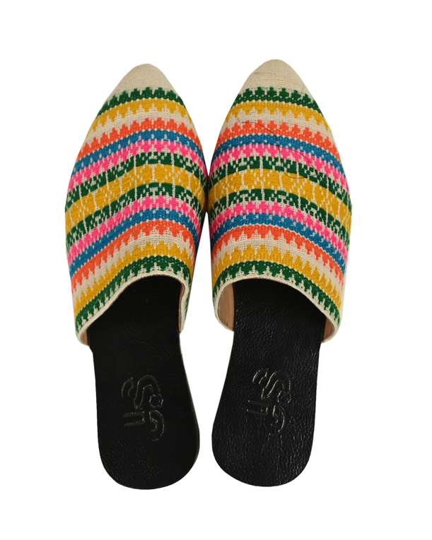 Ikat Pattern Multicolor Shoes