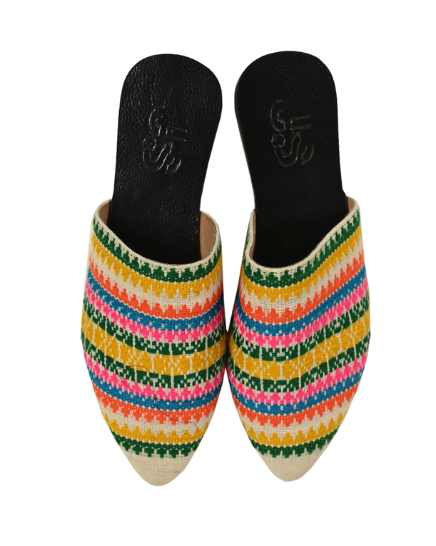 Ikat Pattern Multicolor Shoes