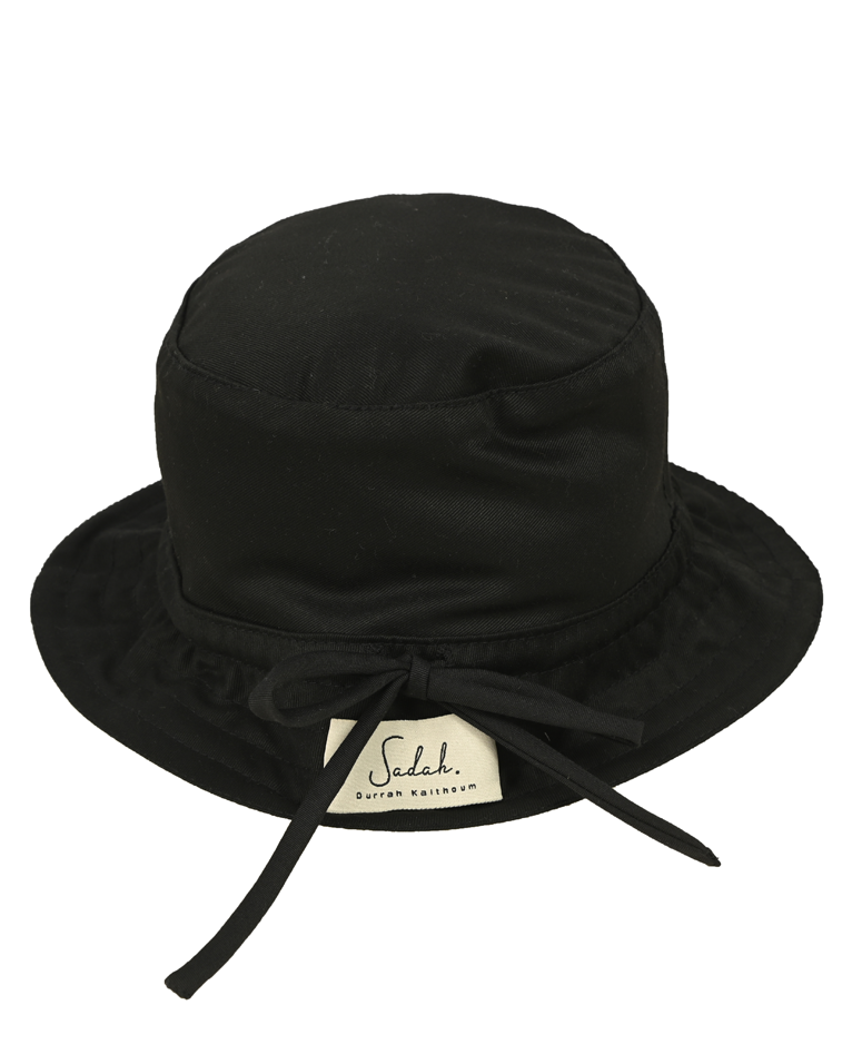 Reversible Black Bucket Hat