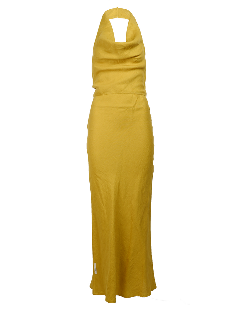 Yellow Sleeveless Long Dress