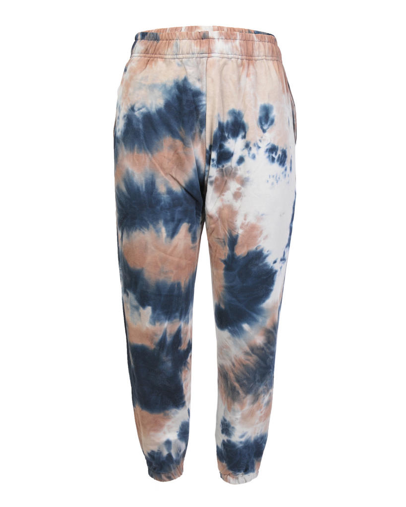 Blue tie dye sweatpants hotsell