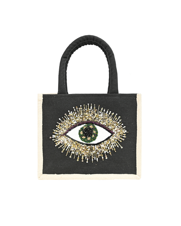 Beautiful Beaded Eye Arm Handbag