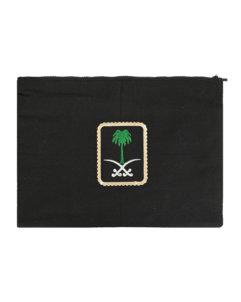 Black Velvet Saudi Emblem Laptop Case